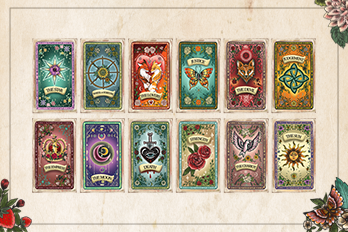 (FOR KS BACKERS ONLY) Foiled Tarot Cards | Hand drawn, Set of 12
