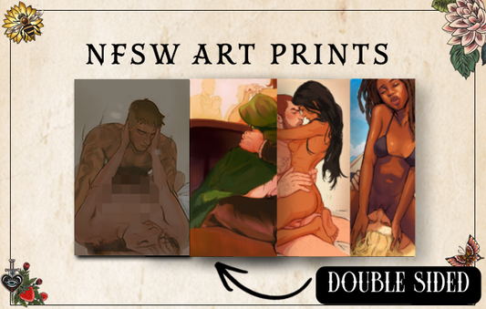 NSFW Art Prints | Double-sided set of 4