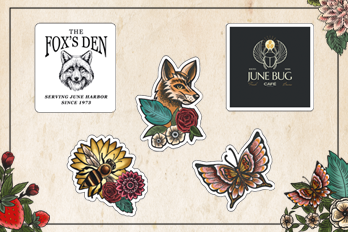 (FOR KS BACKERS ONLY) Die-Cut Stickers | Set of 5